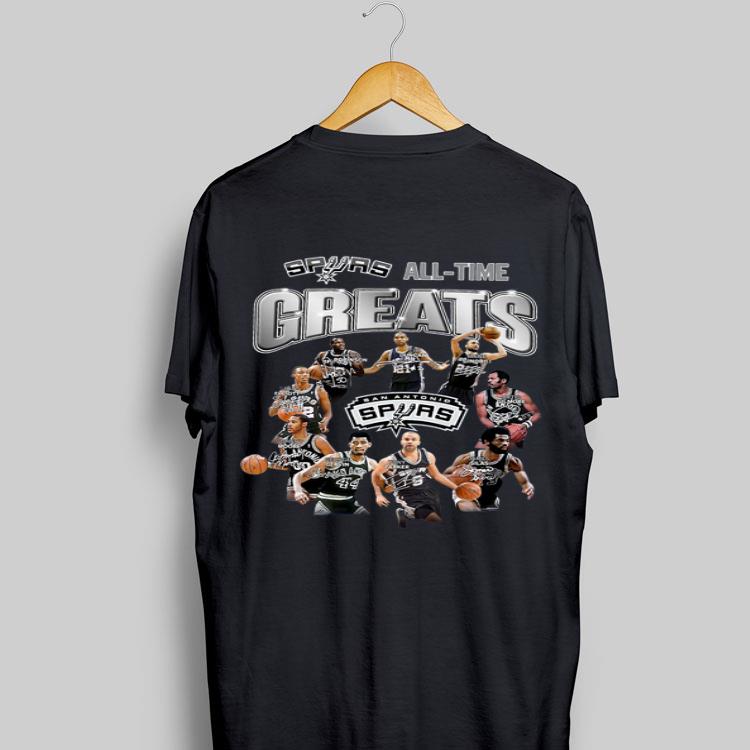 San Antonio Spurs All Time Greats Signatures shirt 9