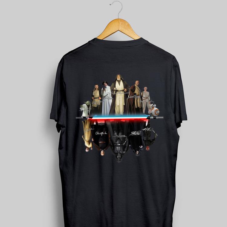 Star Wars characters water mirror signatures shirt 8