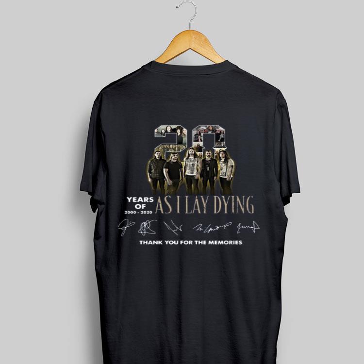 20 Years of As I Lay Dying Thank you For The Memories Signatures shirt 9