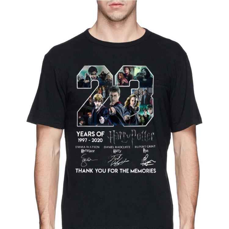 23 years of Harry Potter thank you for the memories signature shirt 12 23 years of Harry Potter thank you for the memories signature shirt
