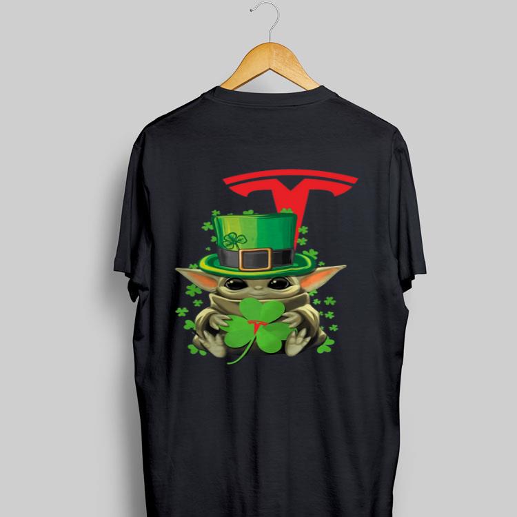 Baby Yoda Tesla Motors Shamrock St. Patrick’s Day shirt 8