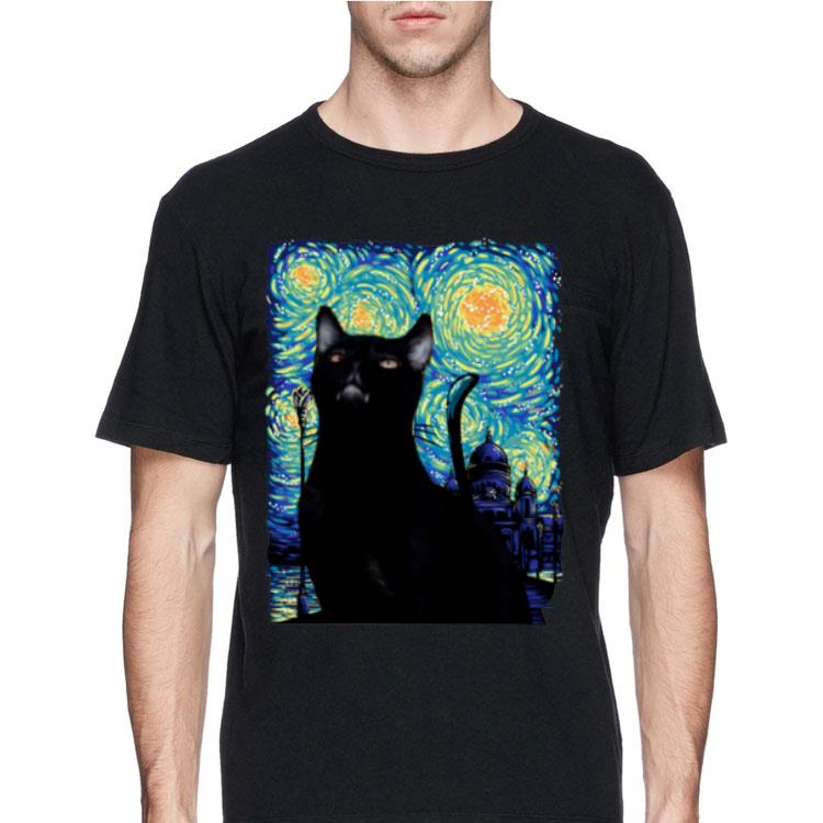 Black Cat Van Gogh shirt 12 Black Cat Van Gogh shirt
