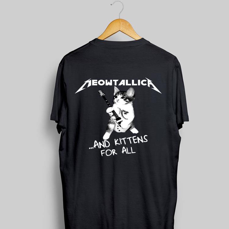 Cat Play Guitar Meowtallica and kittens for all shirt 8