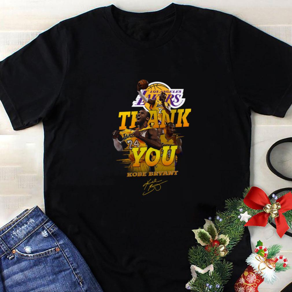 Cool Rip Kobe Bryant Thank you Los Angeles Lakers signature shirt 9