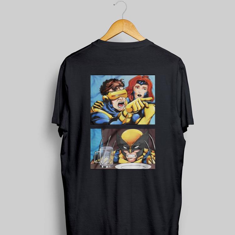 Cyclops Yelling At Wolverine Yelling Cat Meme Parody shirt 9