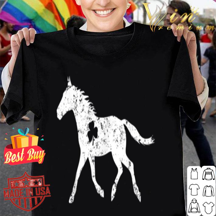 Funny Shamrock Horse Lover Costume St Patrick Day Gift shirt 8