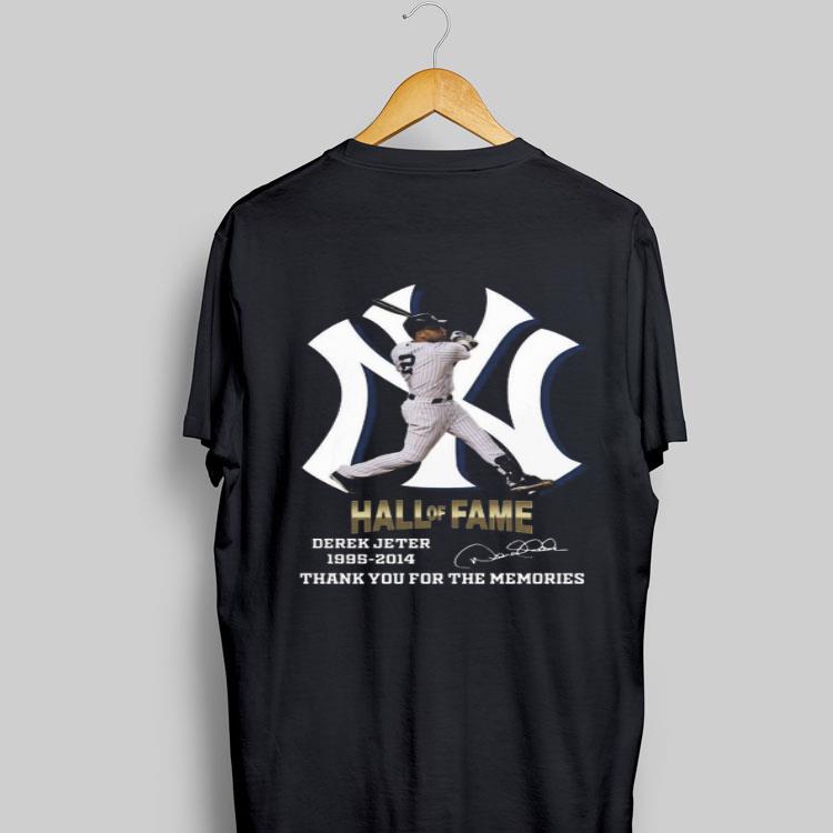Hall of fame Derek Jeter 1995 2014 thank you for the memories signature shirt 9