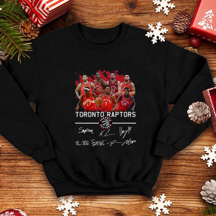 Hot Toronto Raptors Team Players Signatures shirt