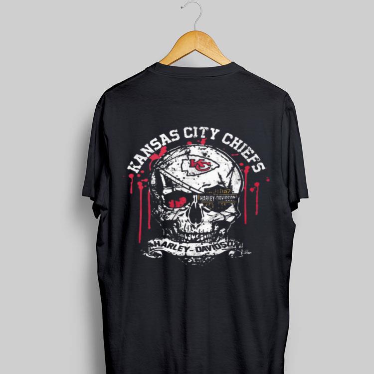 Kansas City Chiefs Skull Harley Davidson shirt 8