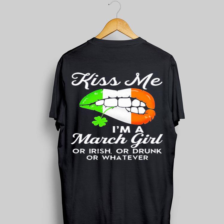 Lips Kiss me i'm a march girl or Irish or drunk or whatever sweater 8