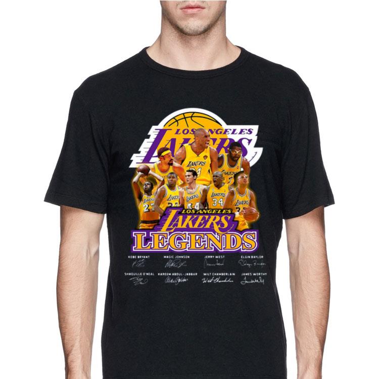 Los Angeles Lakers Kobe Bryant Magic Johnson Jerry West Elgin Baylor signatures shirt 12 Los Angeles Lakers Kobe Bryant Magic Johnson Jerry West Elgin Baylor signatures shirt