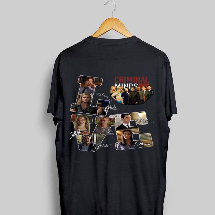 Love Criminal Minds Signatures shirt 8