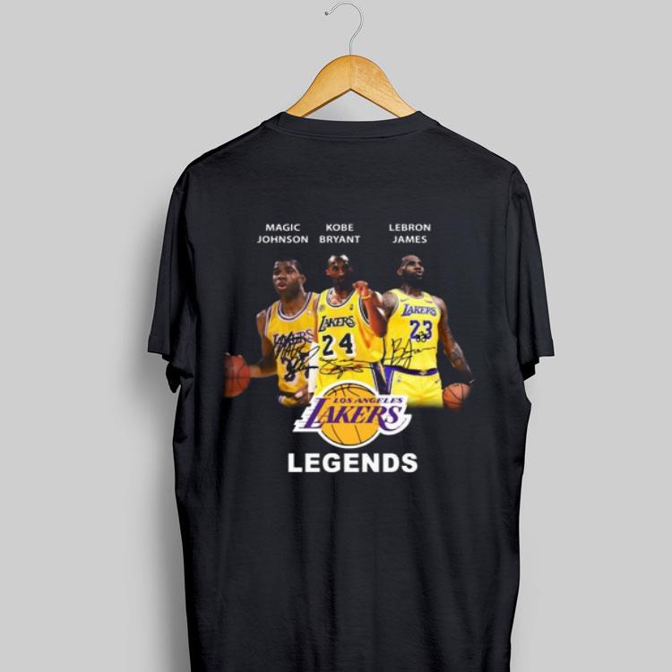 Magic Johnson Kobe Bryant Lebron James Los Angeles Lakers legends shirt 8