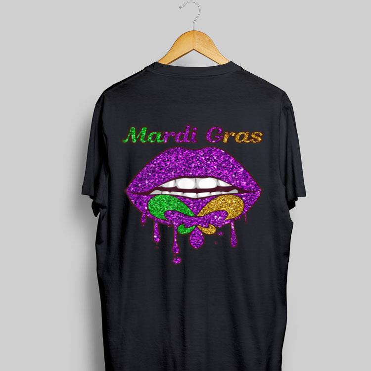Mardi Gras Lip Biting shirt 8