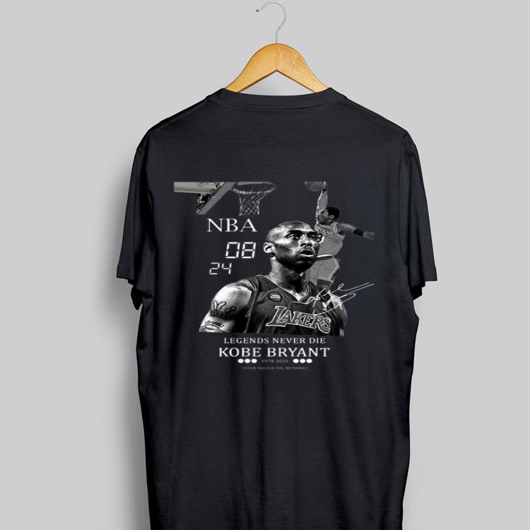 NBA 08 24 Legends Never Die Kobe Bryant Thank You For The Memories shirt 9