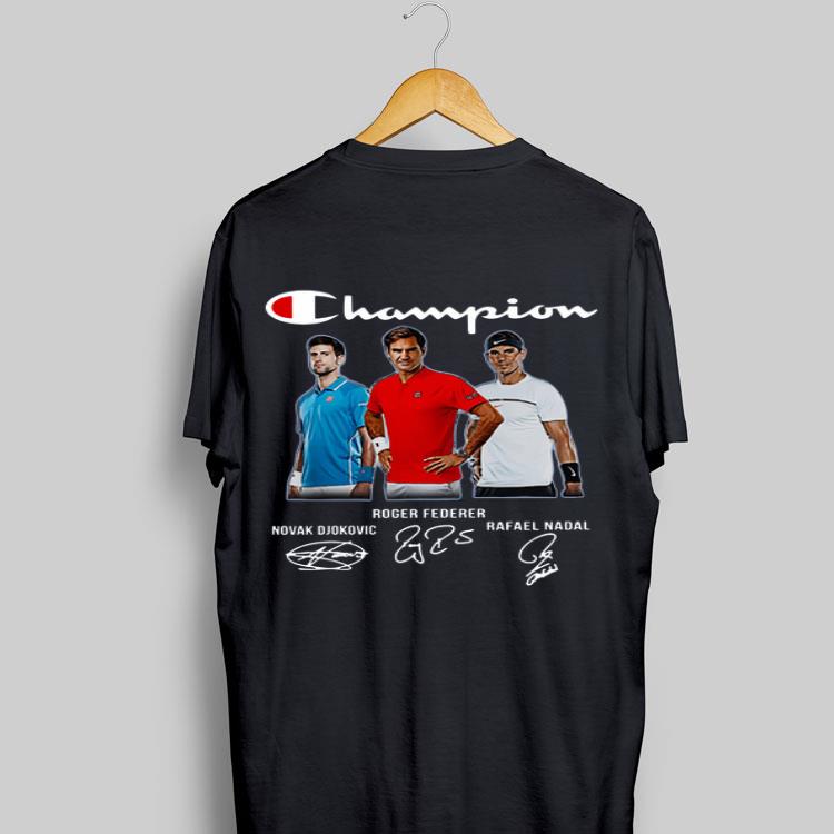 Novak Djokovic Roger Federer Rafael Nadal Champions shirt 9