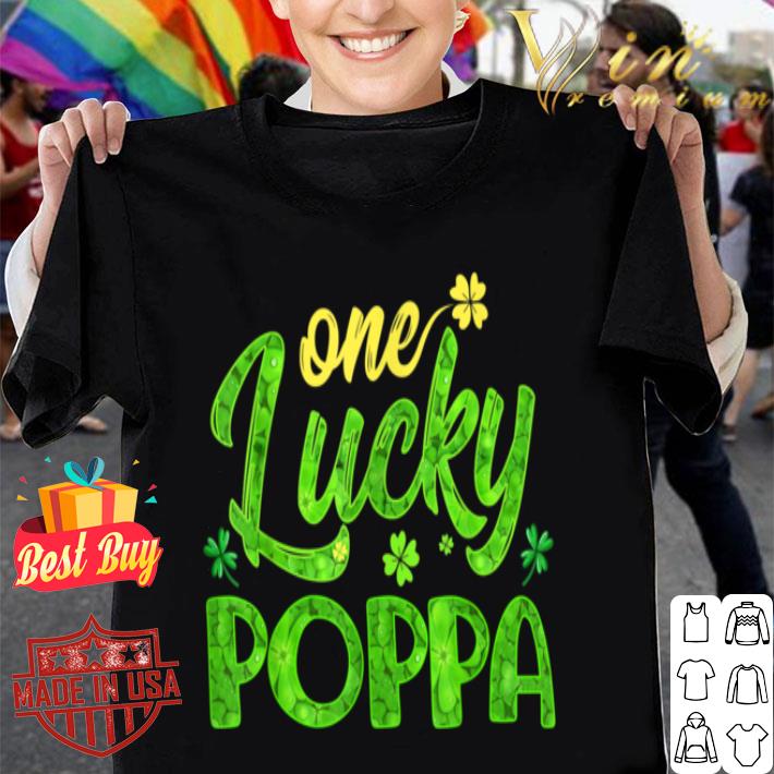 One Lucky Poppa Shamrock Grandpa St Patricks Day shirt 8