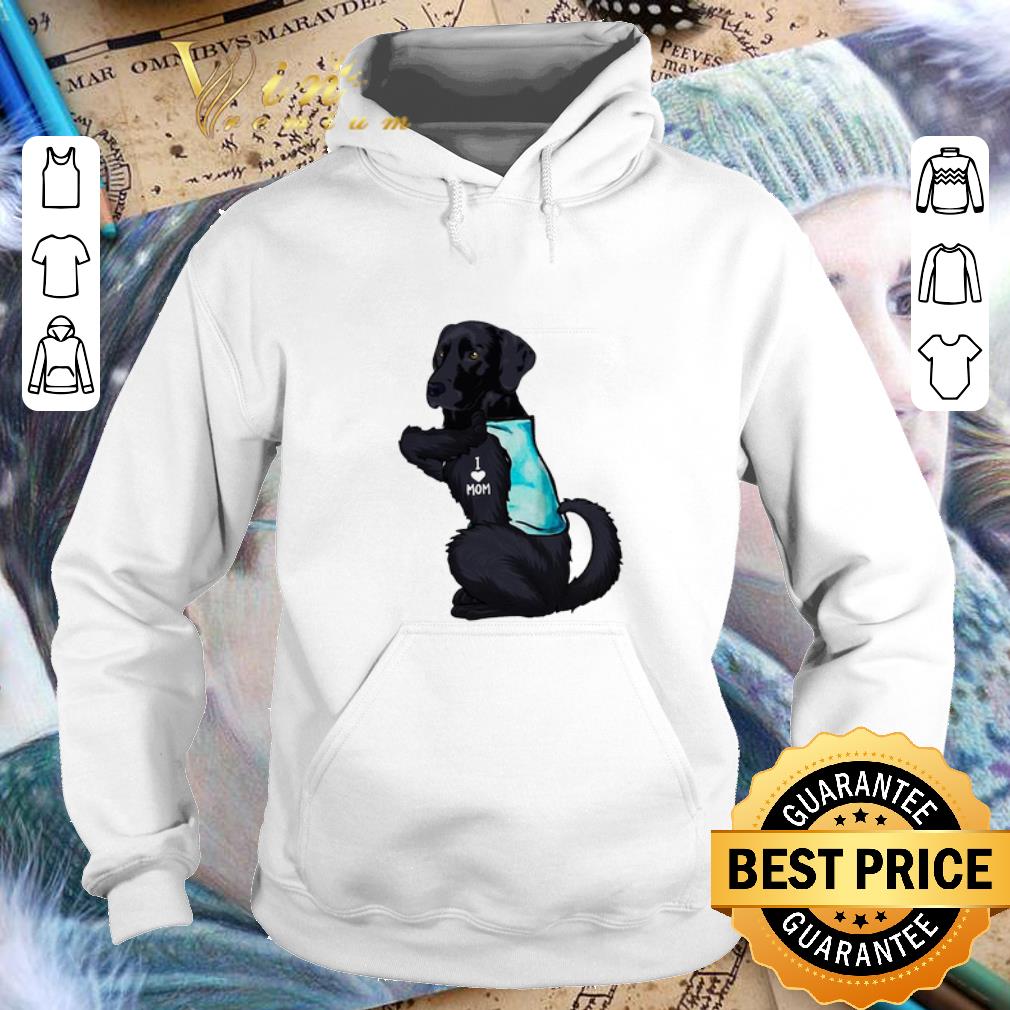 Original Labrador Retriever black tattoo I Love Mom shirt