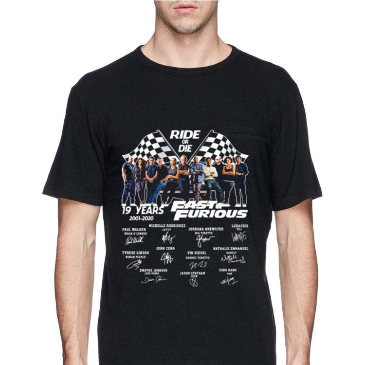 Ride of die 19 Years of Fast and Furious 2001-2020 signatures shirt 12 Ride of die 19 Years of Fast and Furious 2001-2020 signatures shirt