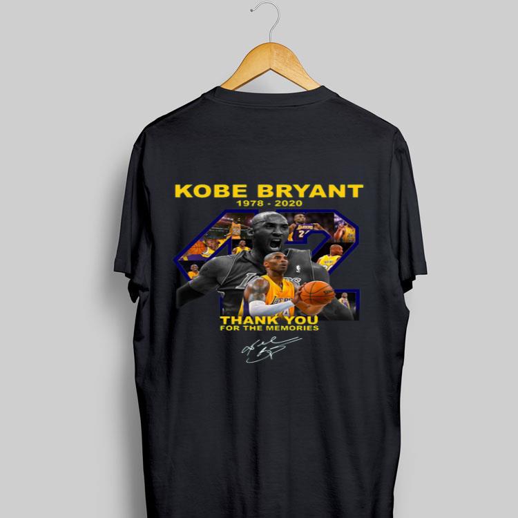 Rip Kobe Bryant Thank You For The Memories Signature shirt 8