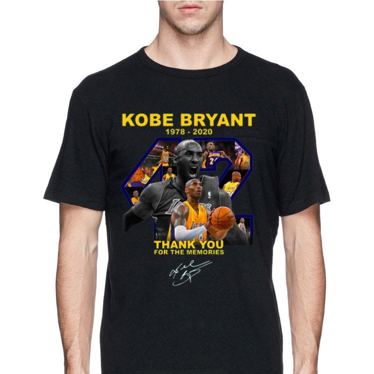 Rip Kobe Bryant Thank You For The Memories Signature shirt 12 Rip Kobe Bryant Thank You For The Memories Signature shirt