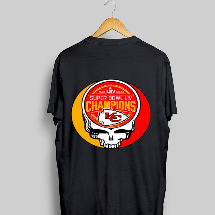 Skull Kansas City Chiefs Super Bowl LIV Champions shirt 9