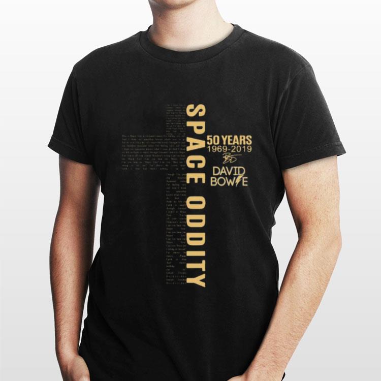 Space Oddity 50 years 1969 2019 David Bowie signature shirt 2 Space Oddity 50 years 1969 2019 David Bowie signature shirt 2