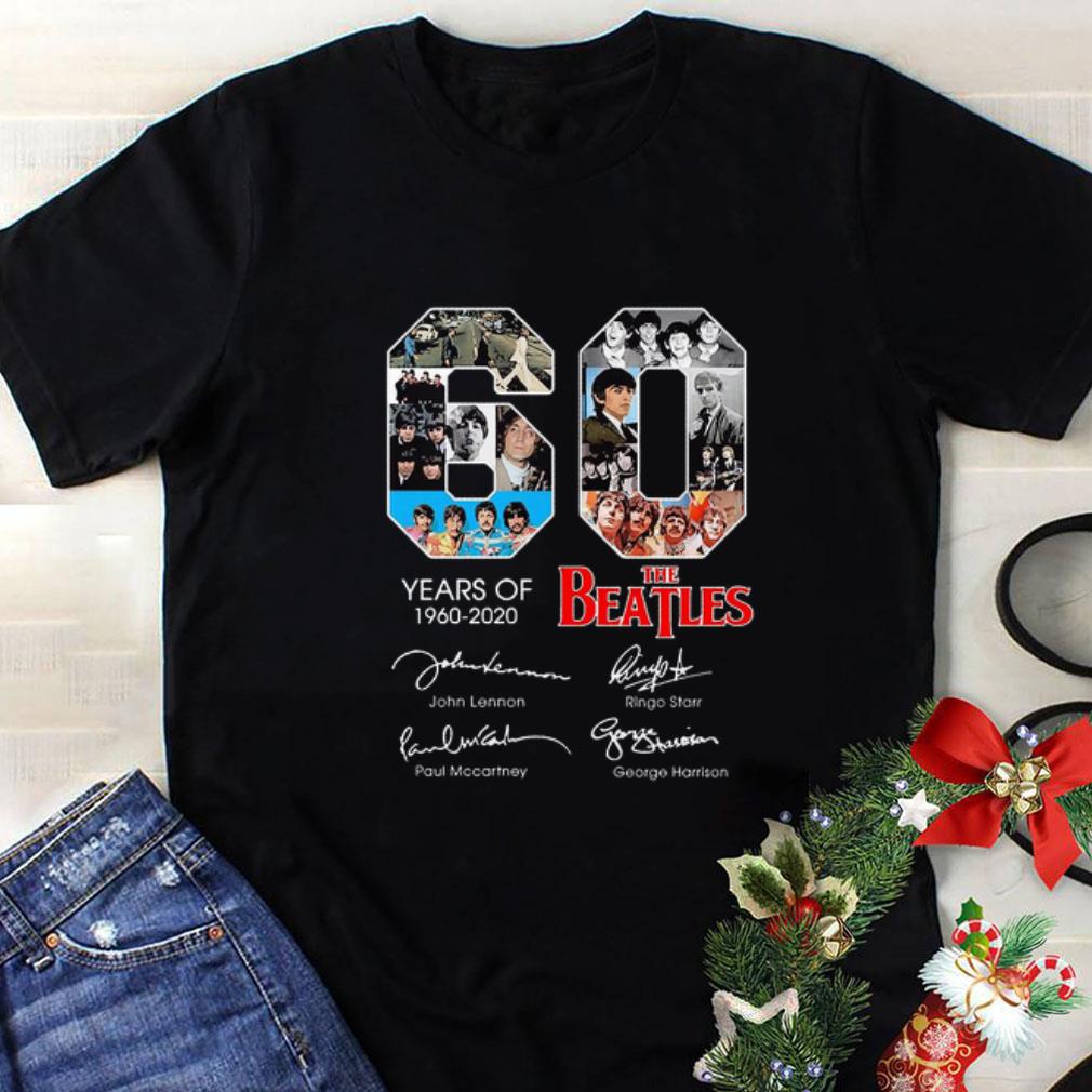 Top 60 years of The Beatles 1960 2020 signatures autographed shirt 8