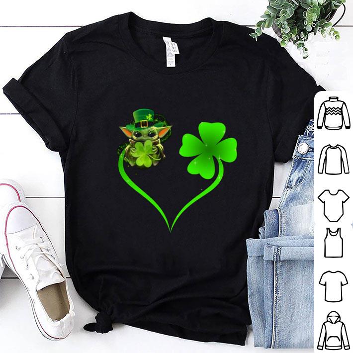 Top Love Baby Yoda and shamrock St. Patrick's day shirt 9