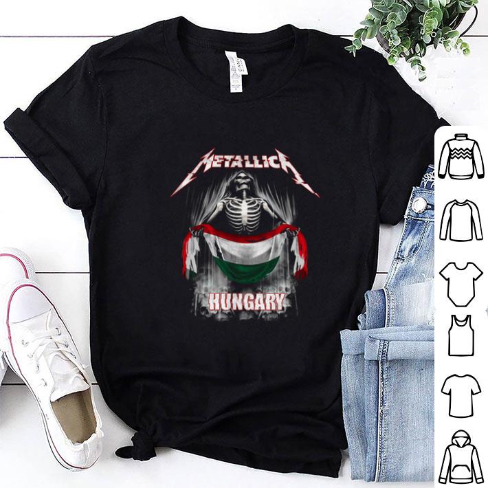 Top Skeleton Metallica Hungary flag shirt 9