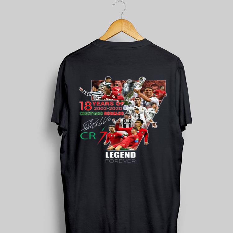 18 Years of Cristiano Ronaldo 2002 2020 legend forever signatures shirt 9