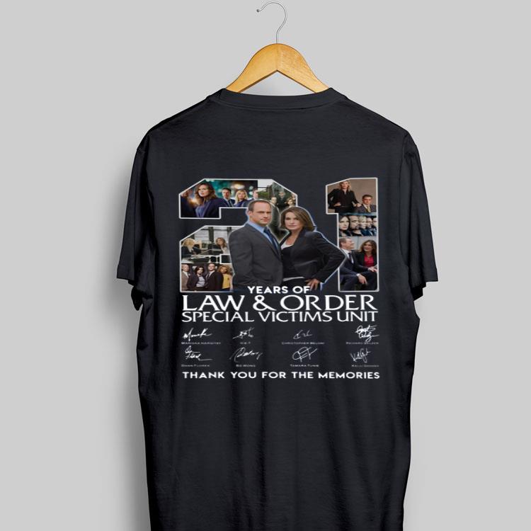 21 Years Of Law And Order Special Victims Unit Thank You For The Memories Signatures shirt 9
