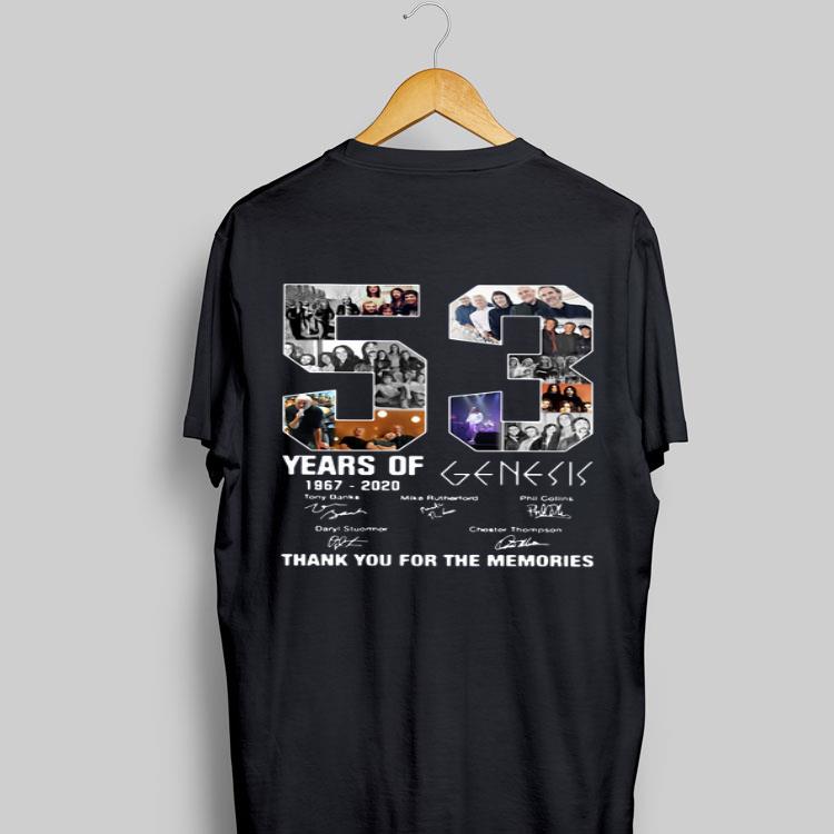 53 Years Of 1967 2020 Genesis Thank You For The Memories signatures shirt 9