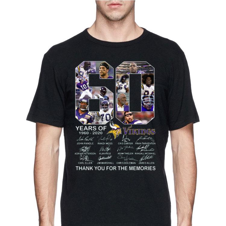 60 Years Of 1960 2020 Vikings Thank You For The Memories Signatures shirt 12 60 Years Of 1960 2020 Vikings Thank You For The Memories Signatures shirt