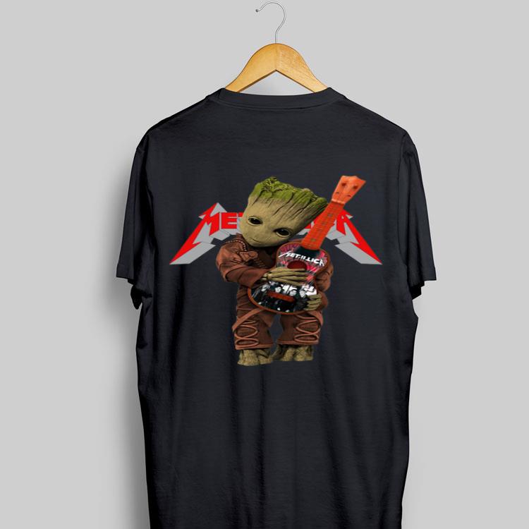 Baby Groot Hug Metallica Guitar shirt 6