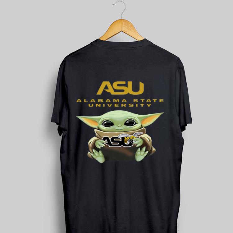Baby Yoda Hug Alabama State University shirt 8