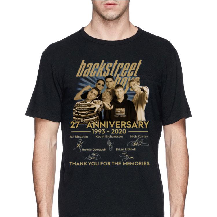 Backstreet Boys 27th anniversary thank you for the memories signatures shirt 12 Backstreet Boys 27th anniversary thank you for the memories signatures shirt