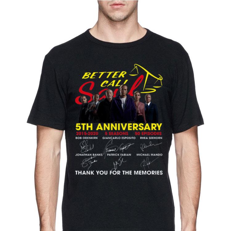 Better Call Saul 5th Anniversary Thank You For The Memories Signatures shirt 12 Better Call Saul 5th Anniversary Thank You For The Memories Signatures shirt