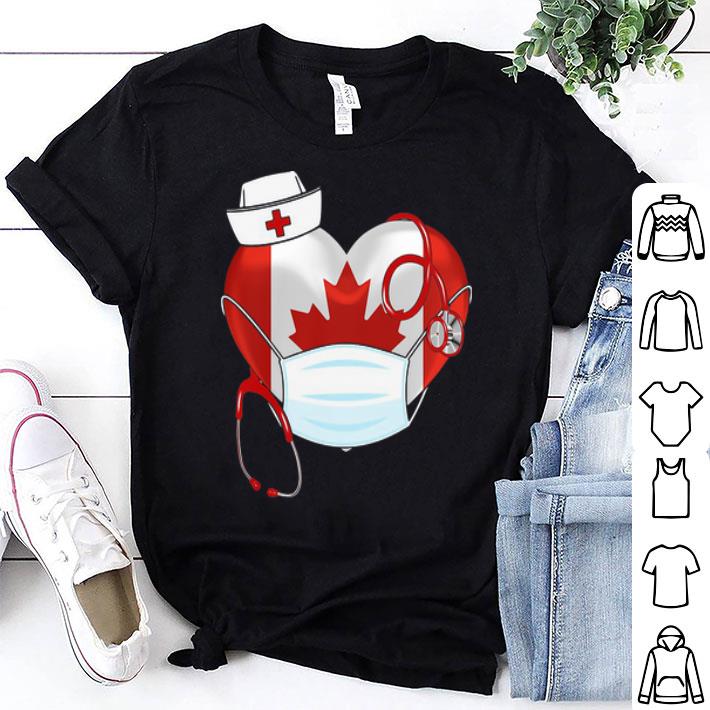 Canadian Nurse Stethoscope Heart 2020 Coronavirus shirt 8