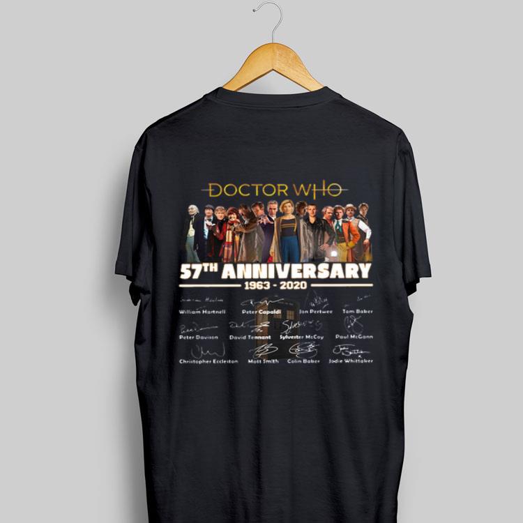 Doctor Who 57th anniversary 1963 2020 Characters signatures shirt 8