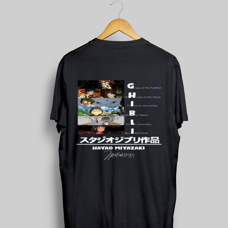 Ghibli Hayao Miyazaki Signature shirt 9