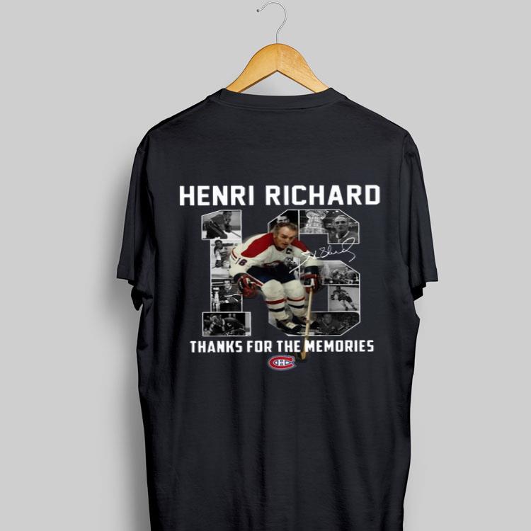 Henri Richard 16 thanks for time the memories shirt 9