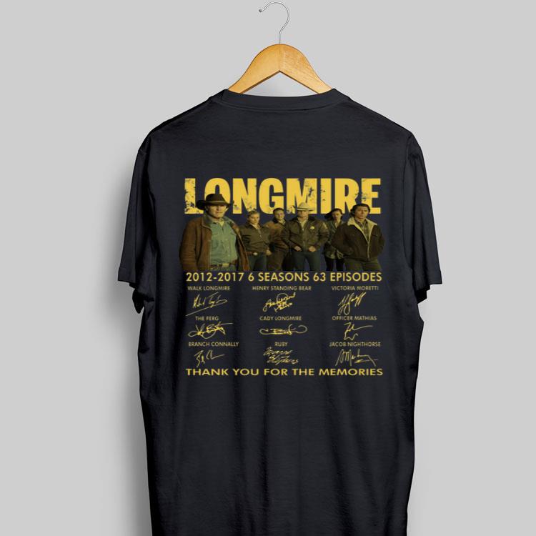 Longmire 2012 2017 Thank You For The Memories Signatures shirt 9