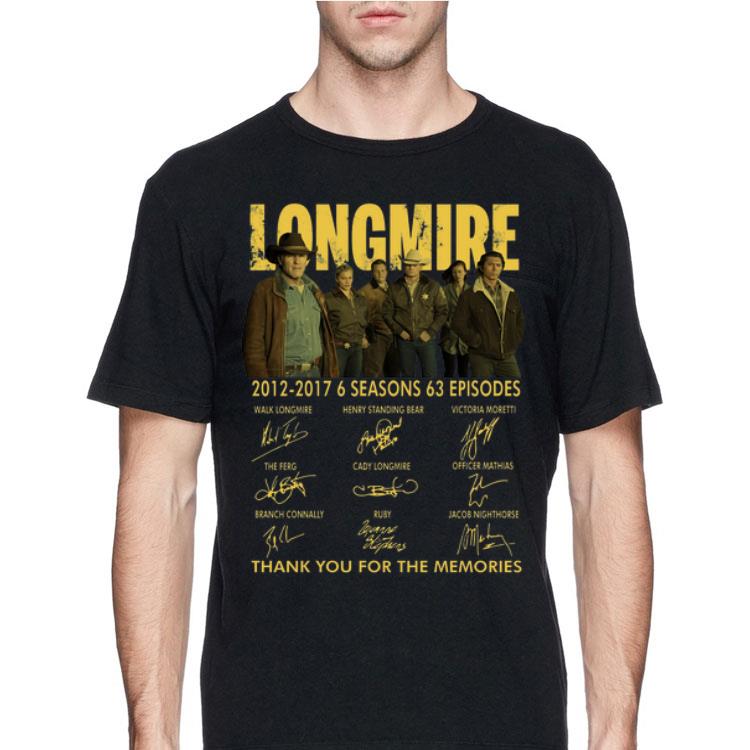 Longmire 2012 2017 Thank You For The Memories Signatures shirt 12 Longmire 2012 2017 Thank You For The Memories Signatures shirt