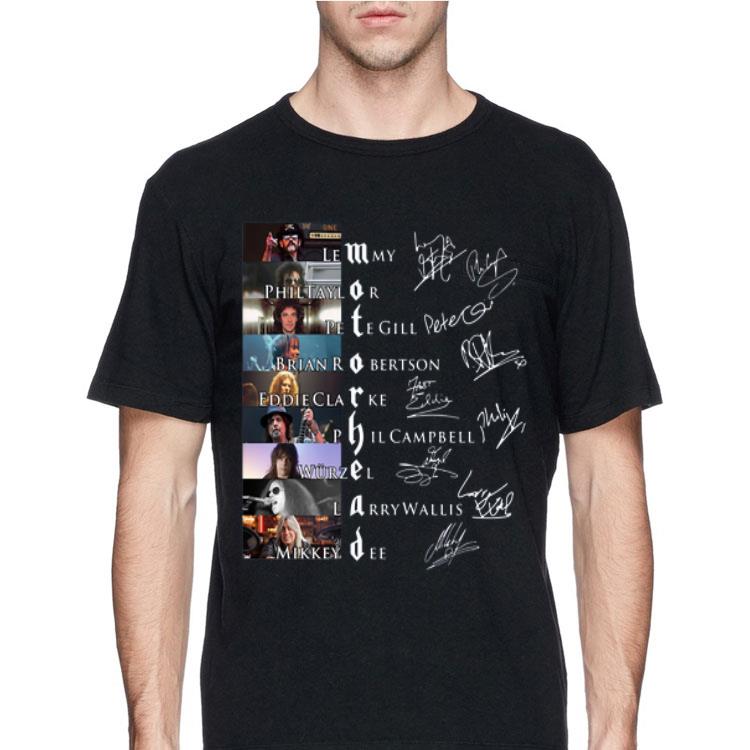 Motorhead Members signatures shirt 12 Motorhead Members signatures shirt