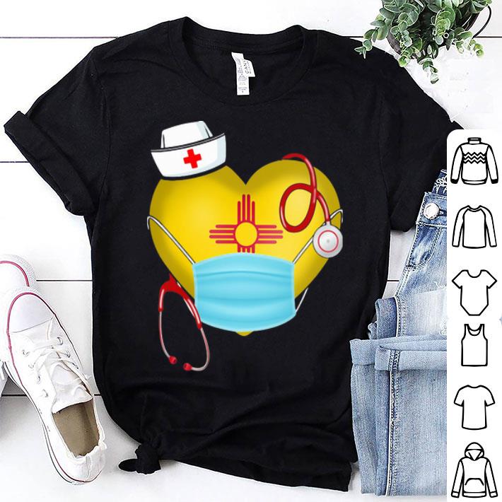 New Mexico Nurse Heart Stethoscope 2020 Coronavirus shirt 8