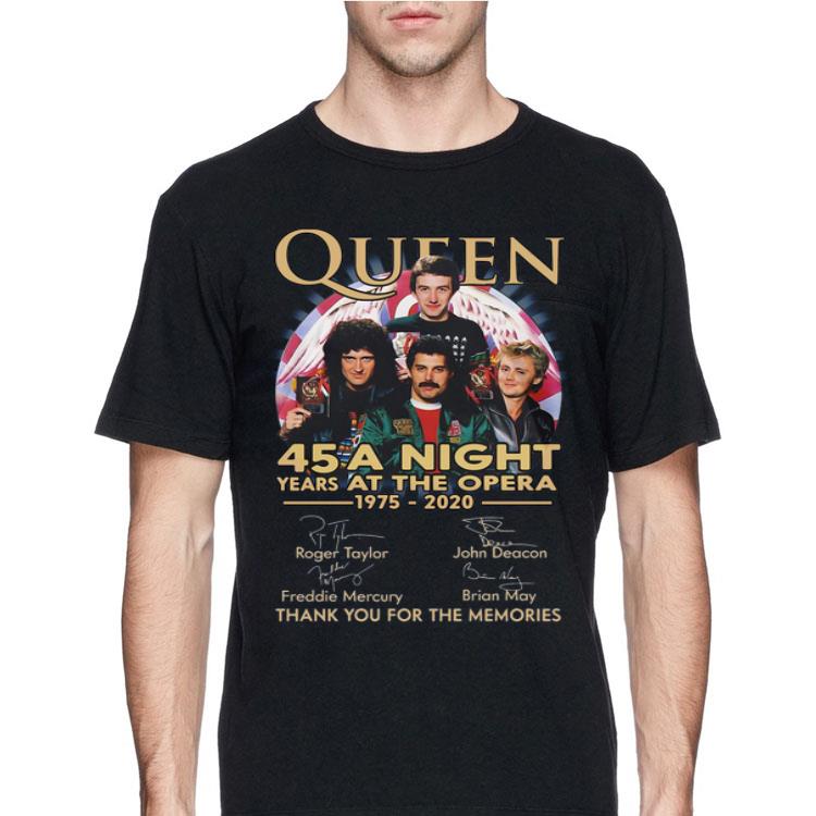Queen 45 years A Night at the Opera thank you for the memories signatures shirt 12 Queen 45 years A Night at the Opera thank you for the memories signatures shirt