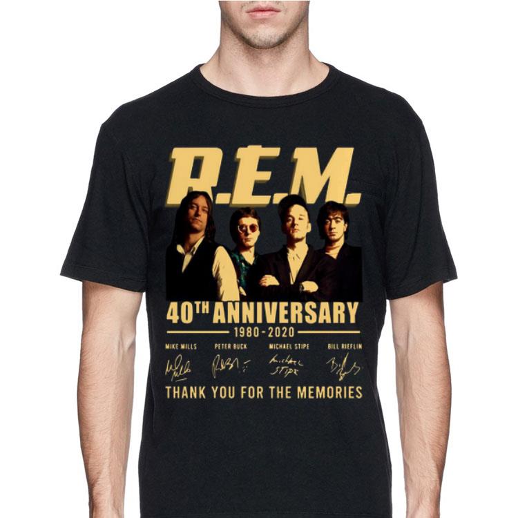Rem 40th anniversary 1980 2020 thank you for the memories signatures shirt 12 Rem 40th anniversary 1980 2020 thank you for the memories signatures shirt