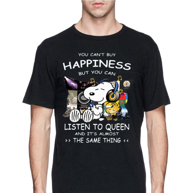 Snoopy you can’t buy happiness but you can listen to Queen shirt 12 Snoopy you can’t buy happiness but you can listen to Queen shirt