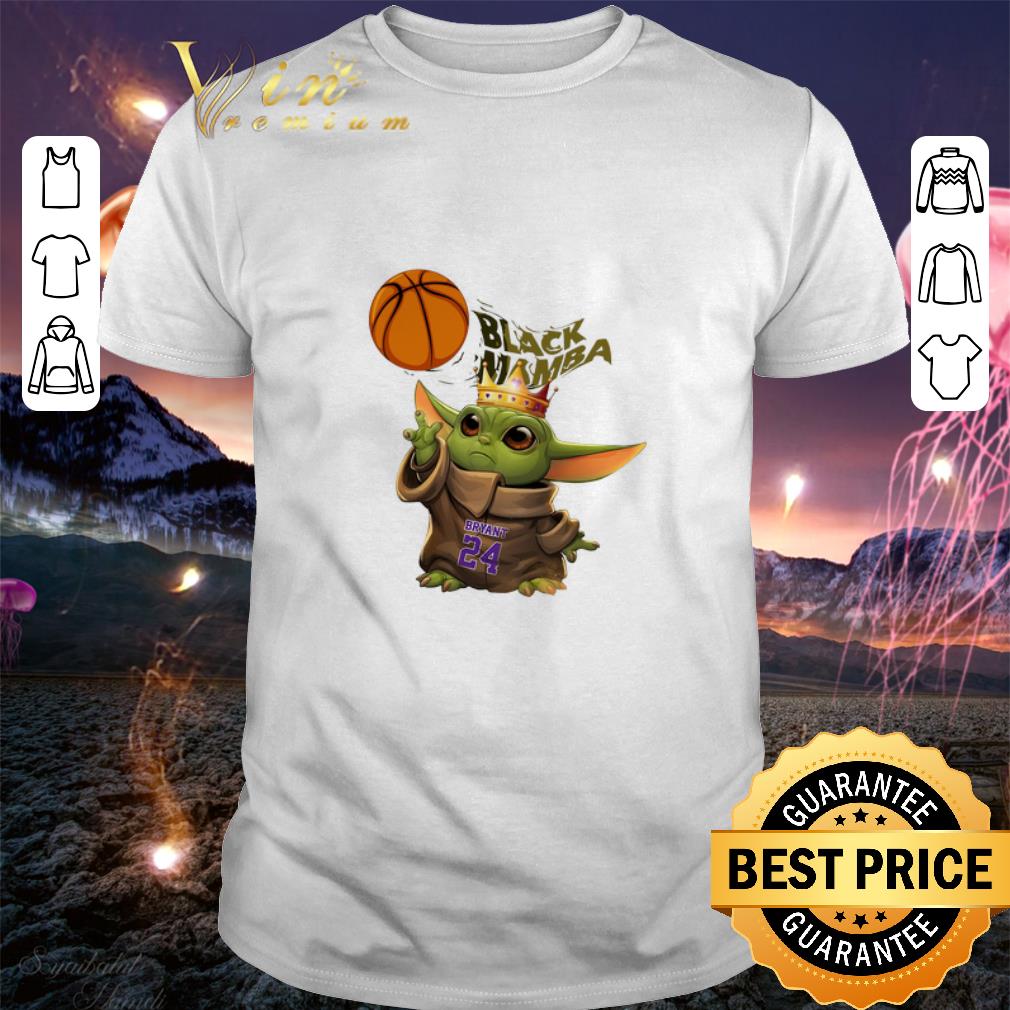 Top Baby Yoda mashup Black Mamba King Bryant 24 shirt 7